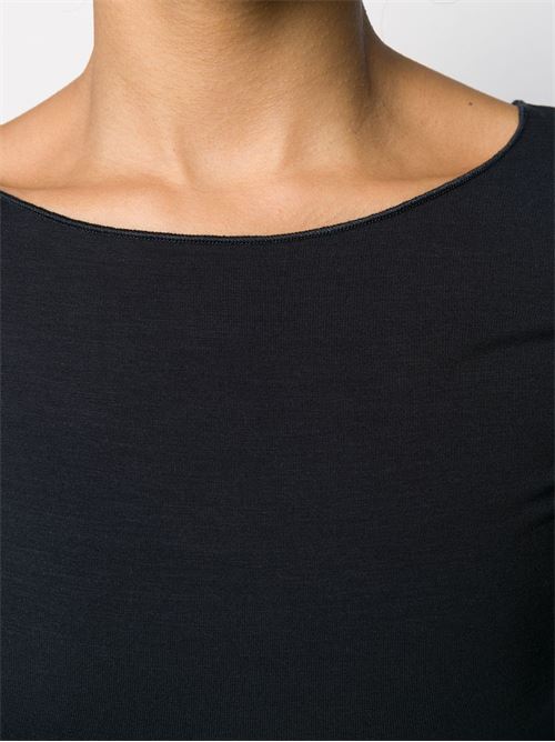 T-shirt donna manica lunga blu MAJESTIC FILATURES | M001FTS005003